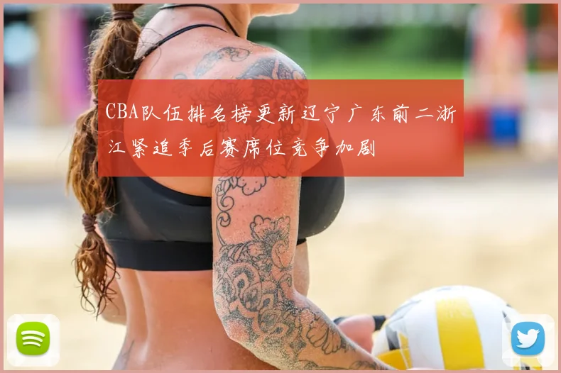 CBA队伍排名榜更新辽宁广东前二浙江紧追季后赛席位竞争加剧