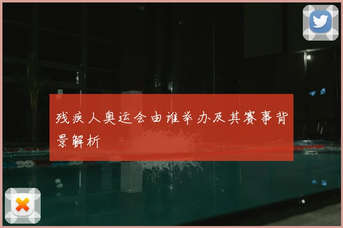 残疾人奥运会由谁举办及其赛事背景解析